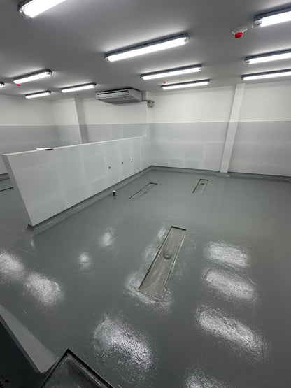 APLICACIÓN DE PINTURA EPÓXICA PARA AREA DE USO DE COCINA, TOPITOP SJL