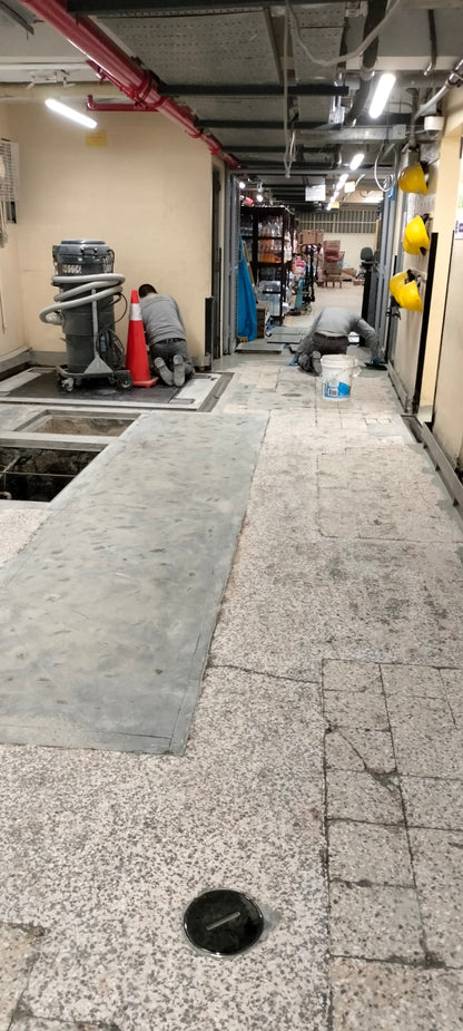 APLICACIÓN DE PISO DE POLIURETANO DE UCRETE - TIENDAS DE METRO SAN FELIPE Y PERCHING HYT SAC - JESUS MARIA