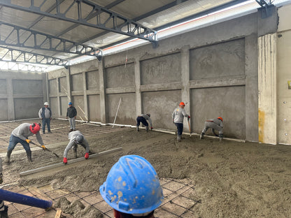 VACIADO DE CONTRAPISO INDUSTRIAL PARA USO DE ALMACEN TEXTIL- SR MOISES -ATE