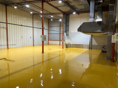 APLICACIÓN DE PISO DE POLIURETANO DE UCRETE EN PLANTA DE CEREALES Y SNACKS RASIL - HUACHIPA