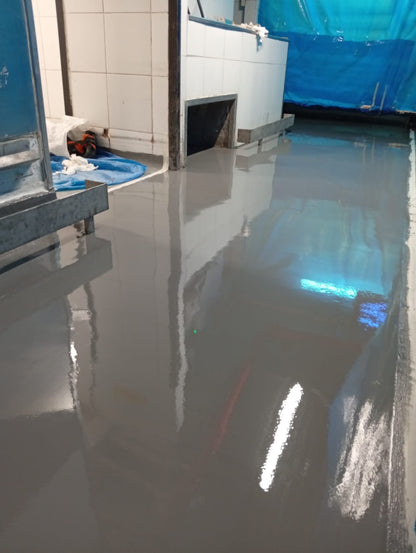 APLICACIÓN DE PISO DE POLIURETANO DE UCRETE - TIENDAS DE METRO SAN FELIPE Y PERCHING HYT SAC - JESUS MARIA