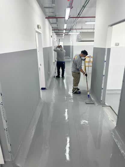 APLICACIÓN DE PINTURA EPÓXICA PARA AREA DE USO DE COCINA, TOPITOP SJL