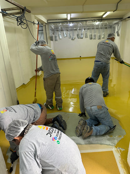 APLICACIÓN DE PISO DE POLIURETANO DE UCRETE EN PLANTA DE CEREALES Y SNACKS RASIL - HUACHIPA