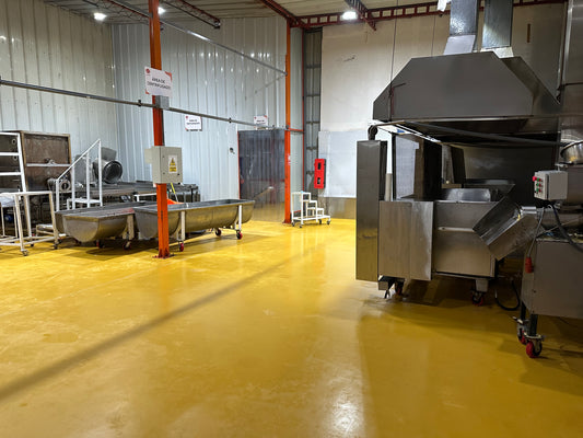 APLICACIÓN DE PISO DE POLIURETANO DE UCRETE EN PLANTA DE CEREALES Y SNACKS RASIL - HUACHIPA