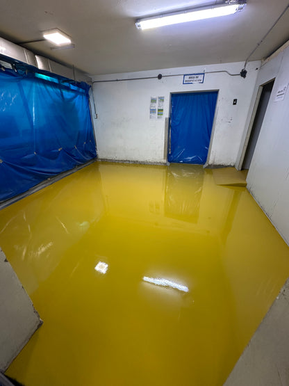 APPLICATION OF UCRETE POLYURETHANE FLOOR FOR FREEZING CHAMBER AT -20 DEGREES AND PROCESSING AREA - GRAN MOLINO BAKERY - CALLAO