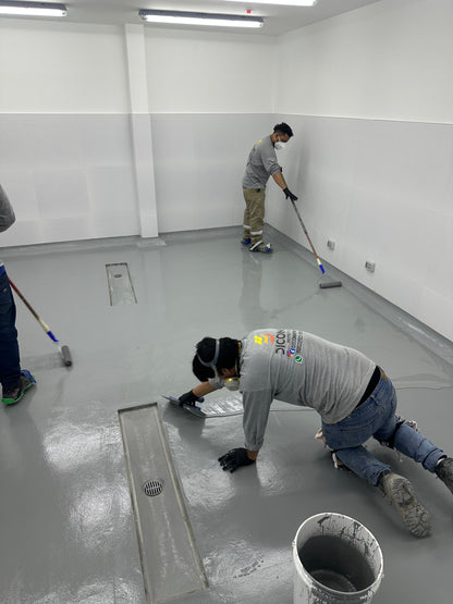 APLICACIÓN DE PINTURA EPÓXICA PARA AREA DE USO DE COCINA, TOPITOP SJL