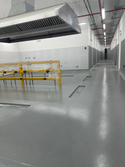 APLICACIÓN DE PINTURA EPÓXICA PARA AREA DE USO DE COCINA, TOPITOP SJL