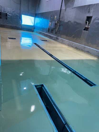 APLICACION DE PISO DE POLIURETANO DE UCRETE - COCINA PARA PROCESADORA DE POTA - KSL PESCADOS PUCUSANA