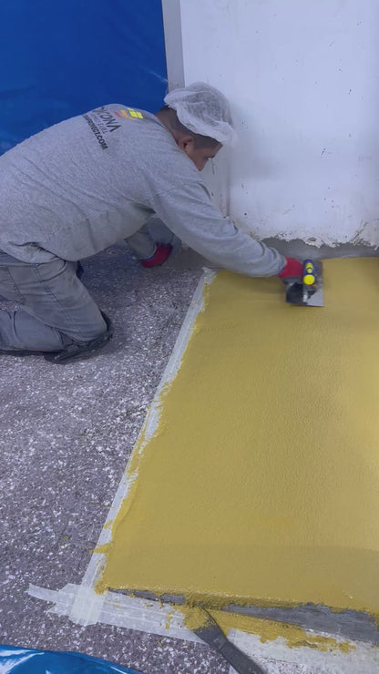 APPLICATION OF UCRETE POLYURETHANE FLOOR FOR FREEZING CHAMBER AT -20 DEGREES AND PROCESSING AREA - GRAN MOLINO BAKERY - CALLAO