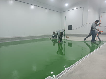 APLICACION DE  PISO DE POLIURETANO DE UCRETE-  SALAS DE PROCESAMIENTO DE FRUTAS -MARIPOSA ANDINA-LURIN