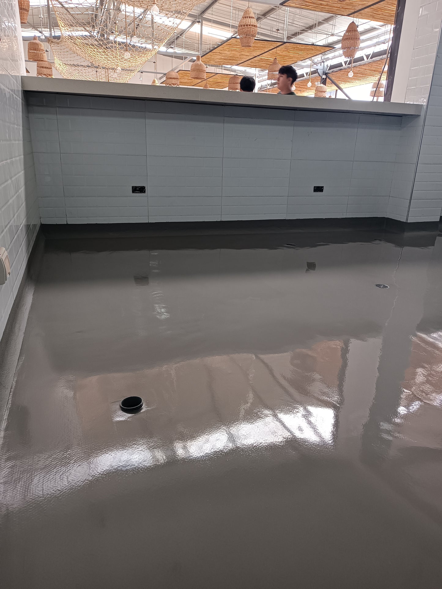 APLICACIÓN DE POLIURETANO DE UCRETE PARA AREA DE COCINA - EL RICO PIURA - SANTA CLARA