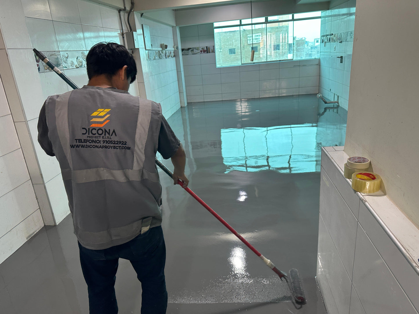 APLICACIÓN DE PISO DE POLIURETANO DE UCRETE- AREA DE PANADERÍA - ACADEMIA APOPAN SAN MIGUEL