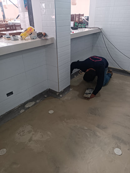 APLICACIÓN DE POLIURETANO DE UCRETE PARA AREA DE COCINA - EL RICO PIURA - SANTA CLARA